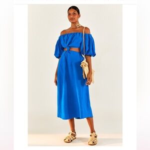 FARM Rio Cut-Out Waist Dress